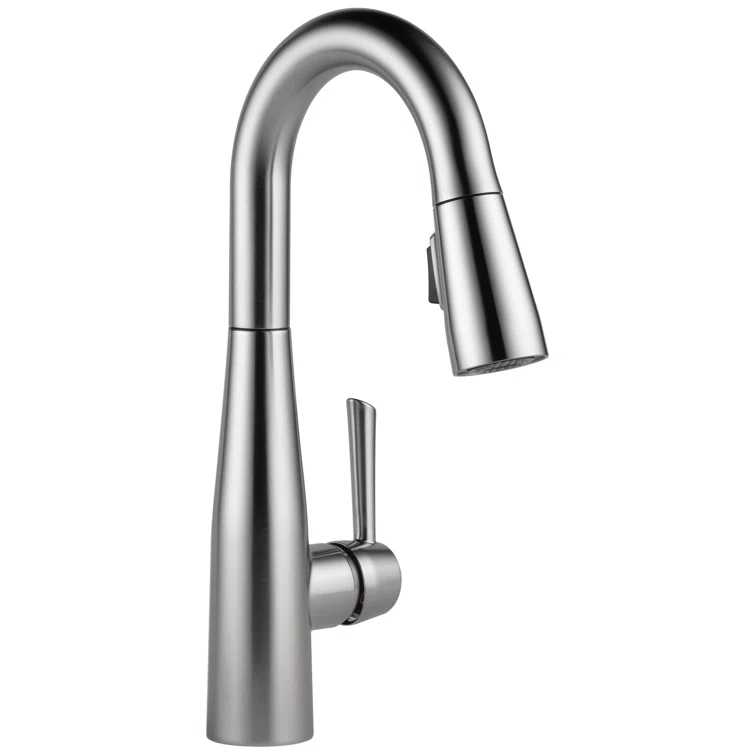 Essa Pull Down Sprayer Bar Faucet, Single Handle Prep Sink Faucet