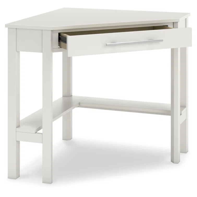 Keyiona Corner Solid Wood Base Writing Desk