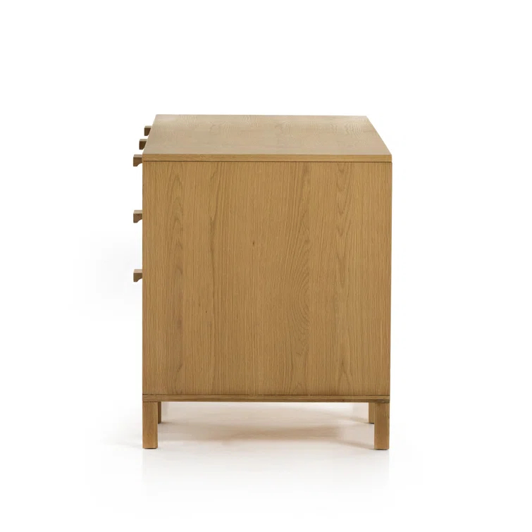 Verna Executive Desk - Honey Oak