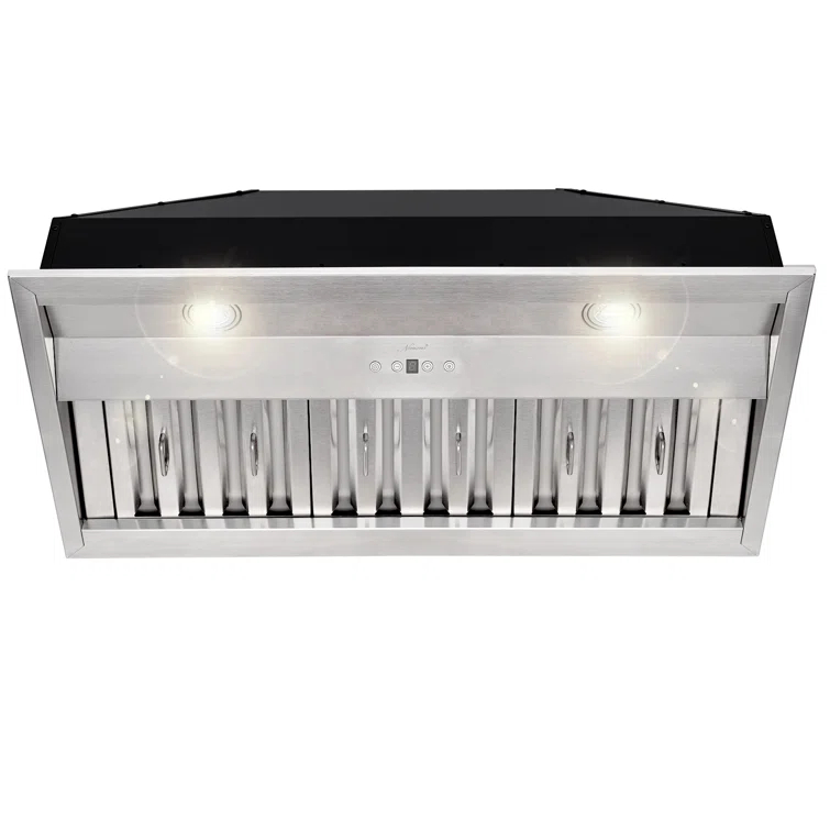 Akicon Stainless Steel 600 CFM Ducted (Vented) Insert Range Hood with Charcoal Filter