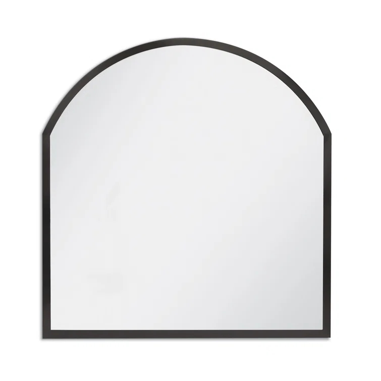 Black Nickel Steel Arch Accent Mirror