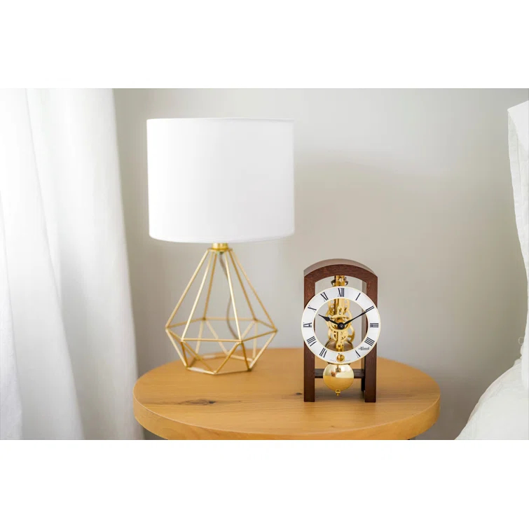 Patterson Walnut Mechanical Mantel Clock