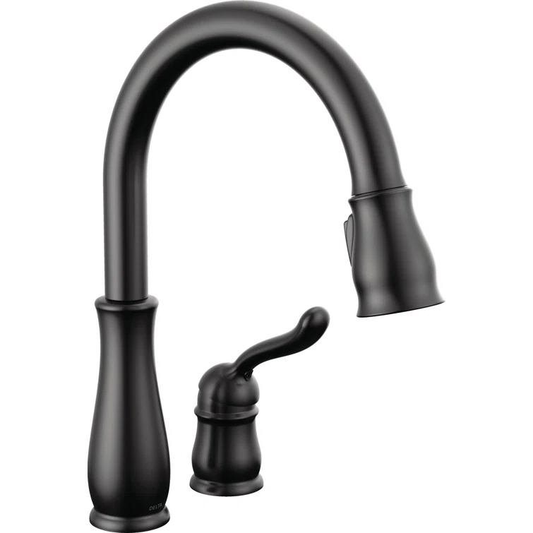 Leland Pull Down Sprayer Kitchen Sink Faucet, Single Handle Kitchen Faucet