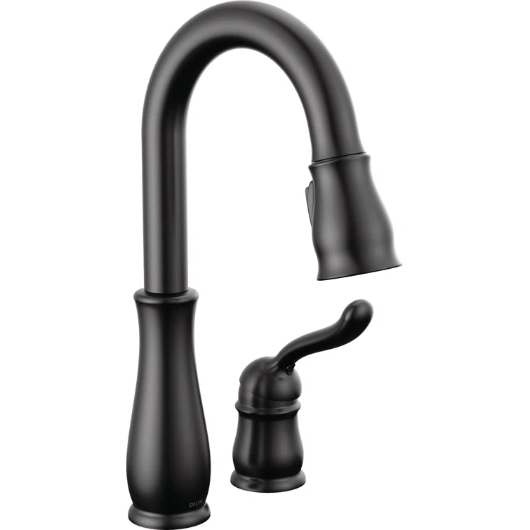 Leland Pull Down Sprayer Kitchen Sink Faucet, Single Handle Kitchen Faucet
