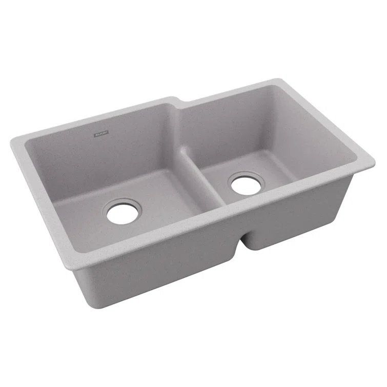 Elkay Quartz Classic 33" L x 21" W Double Basin Undermount Kitchen Sink