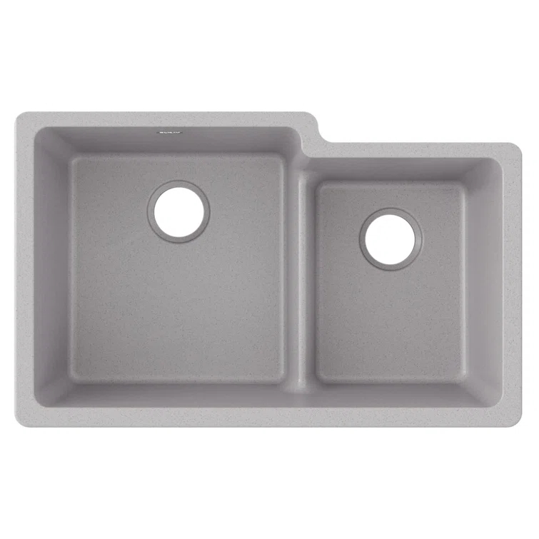 Elkay Quartz Classic 33" L x 21" W Double Basin Undermount Kitchen Sink