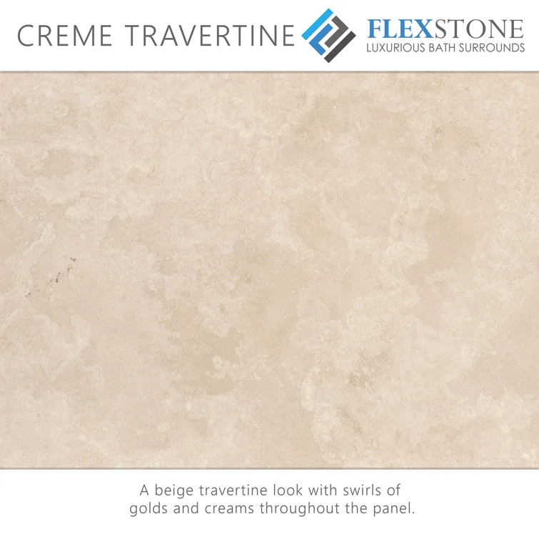 FlexStone 60"L x 32"W Single Threshold Alcove Shower Base with Right-Hand Drain