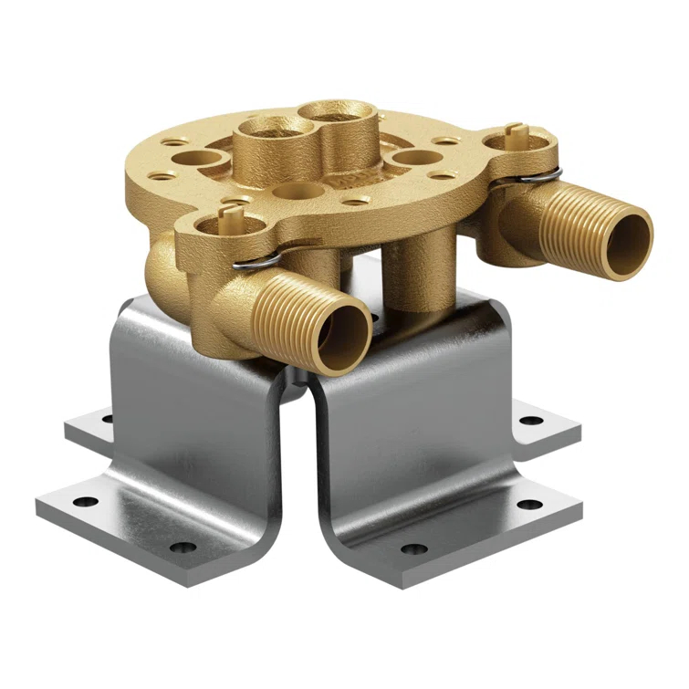 Arris Double Riser Tub Filler Concrete Mounting System