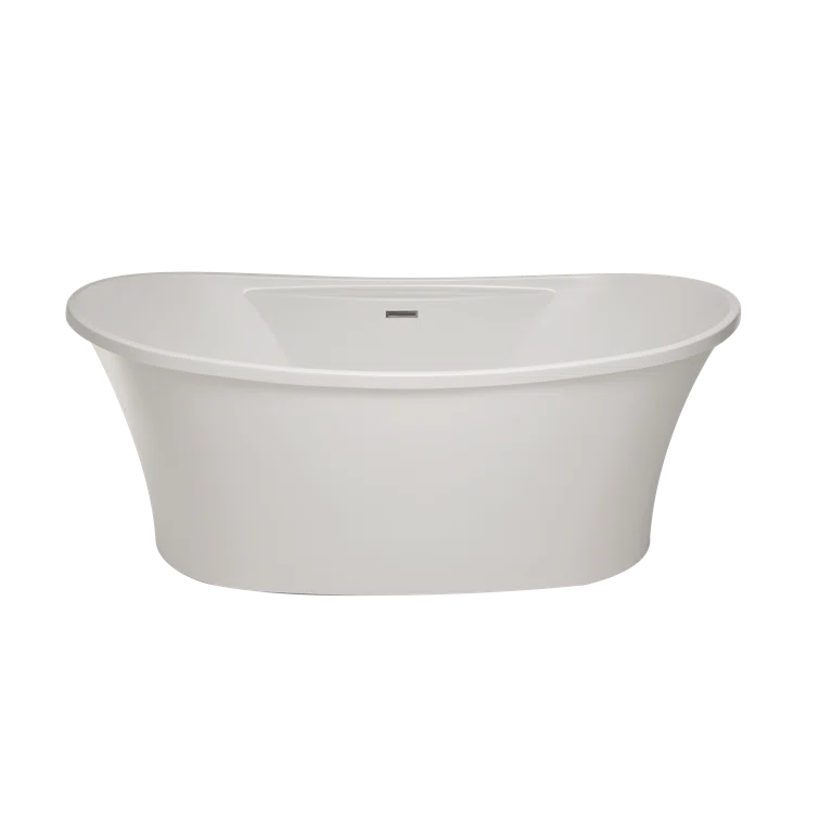 Studio 60'' x 36'' Freestanding Soaking Acrylic Bathtub