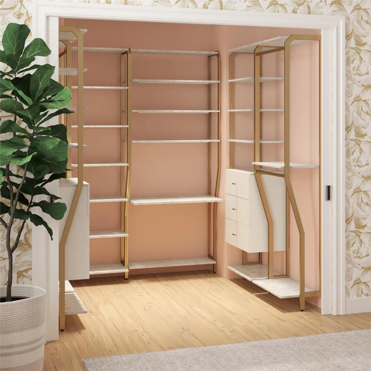 Gwenyth Closet Starter Kit with Hanging Rods