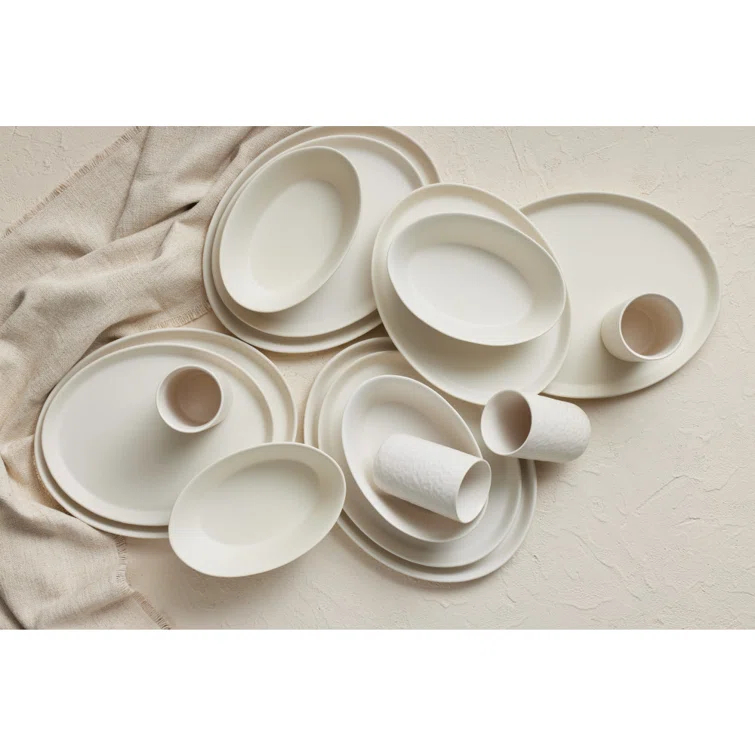 Stone by Mercer Project Katachi 16-Piece Dinnerware Set Stoneware