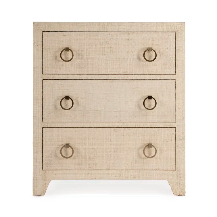 Butler Specialty Company Bar Harbor Natural Raffia 3 Drawer Chest - Natural