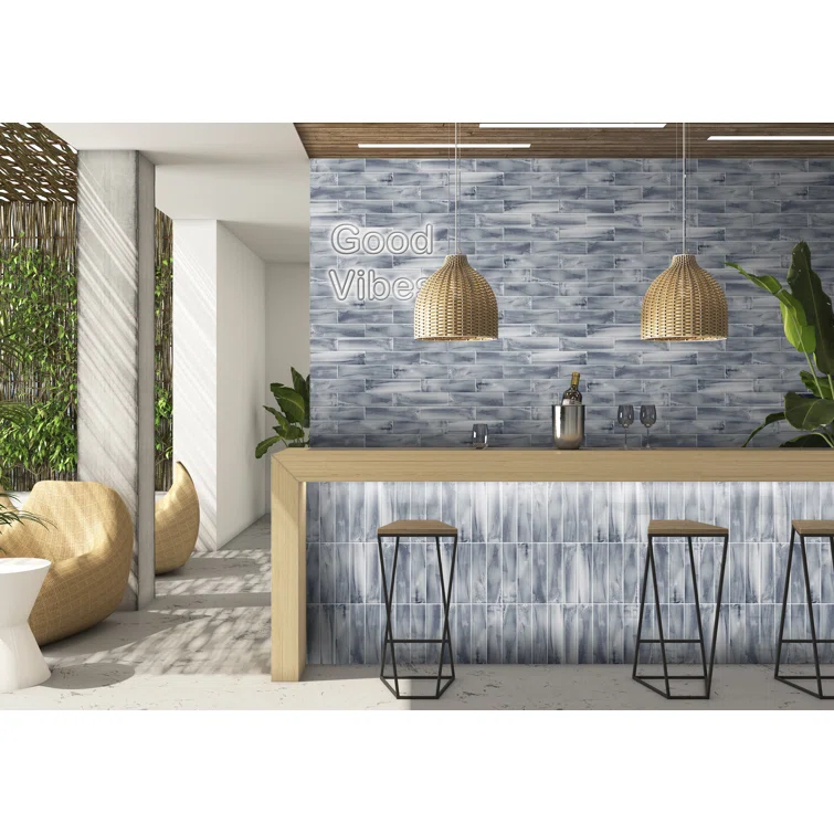 Thames 3-in. x 12-in. Subway Marble Look Satin Ceramic Wall Tile