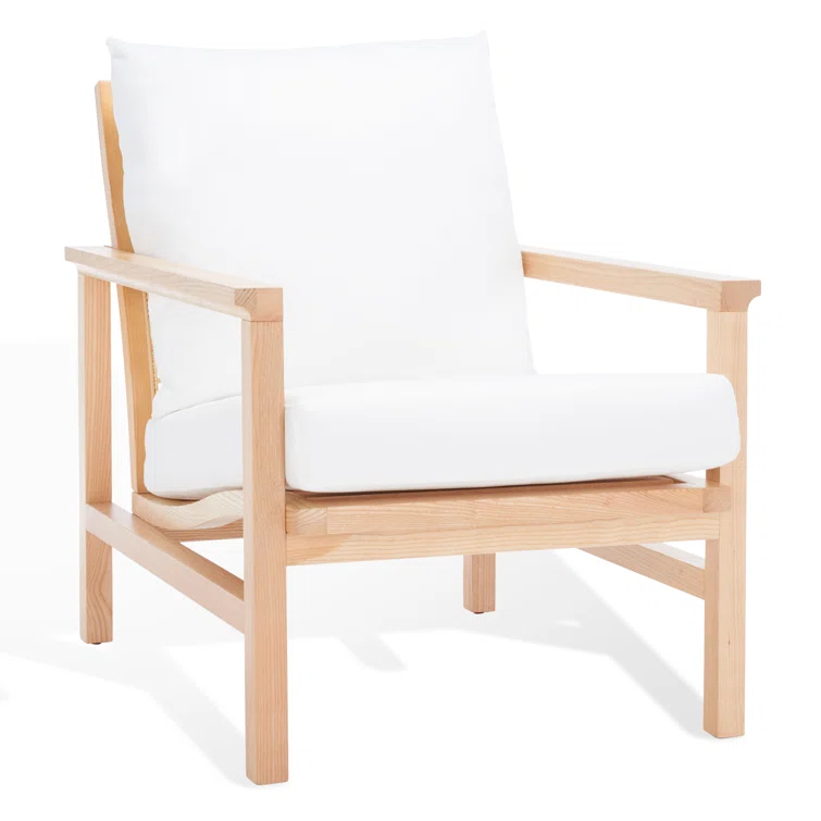 Safavieh  Couture Maddison Cane Back Accent Chair - 28 in. W x 37 in. D x 33 in. H Natural