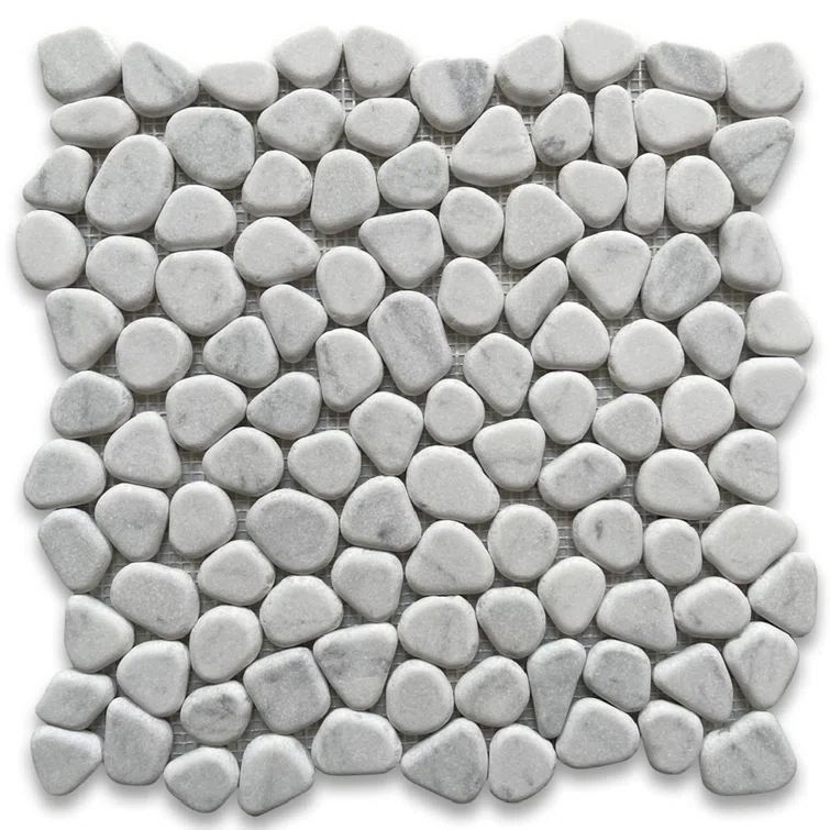 12" x 12" Marble Rocks Mosaic Wall & Floor Tile