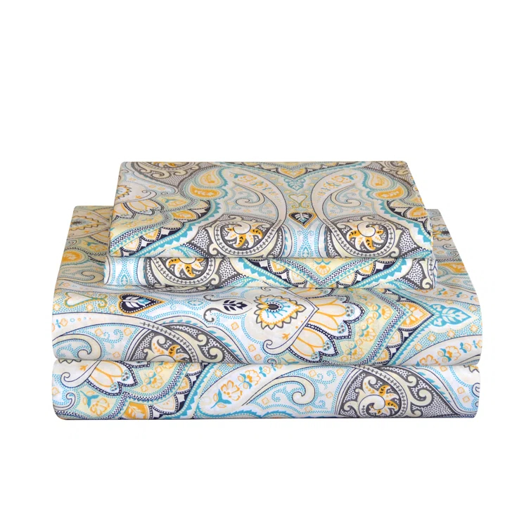 Pointehaven Percale Paisley Sheet Set