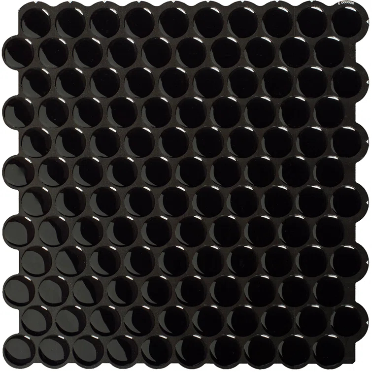 Peel and Stick Gel Backsplash Tile Penny 9'' x 9'' (Set of 4)