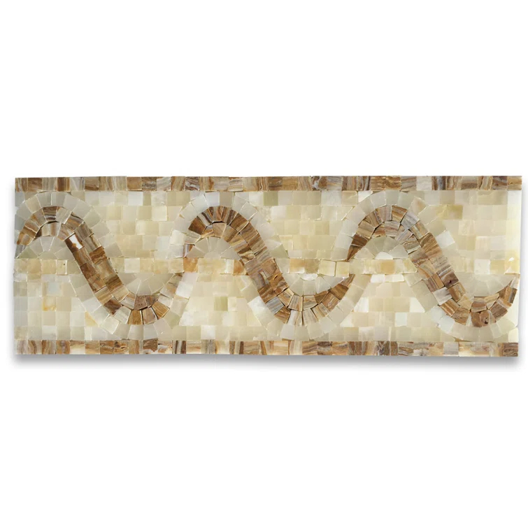 Baroque 4.7" x 13.4" Marble Mosaic Wall & Floor Tile