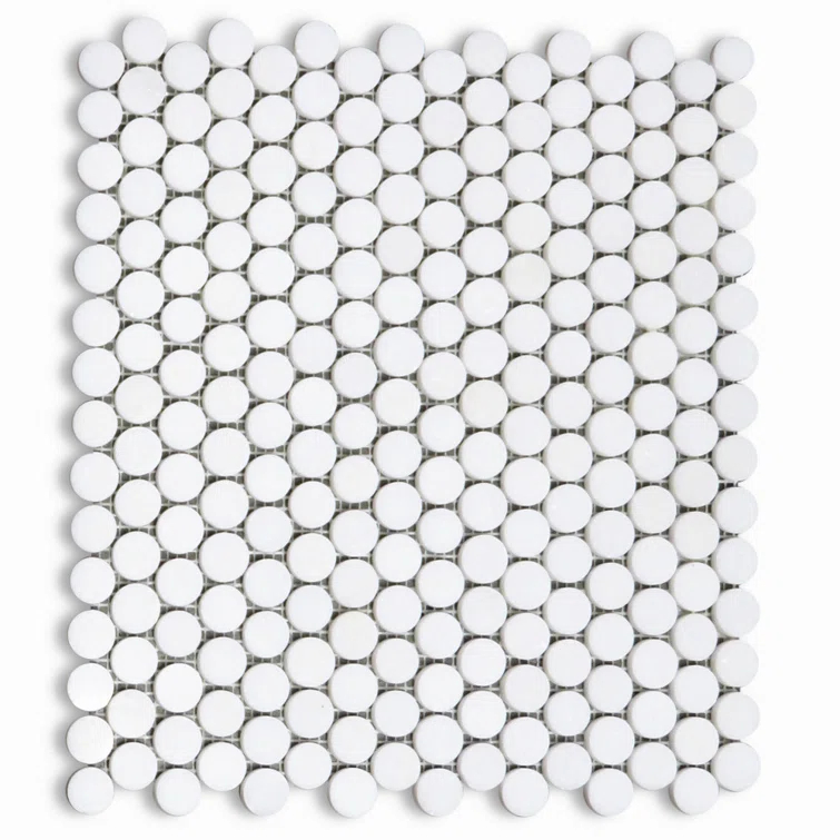 12" x 11" Marble Mosaic Wall & Floor Tile
