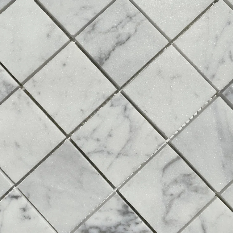 12" x 12" Marble Grid Mosaic Wall & Floor Tile