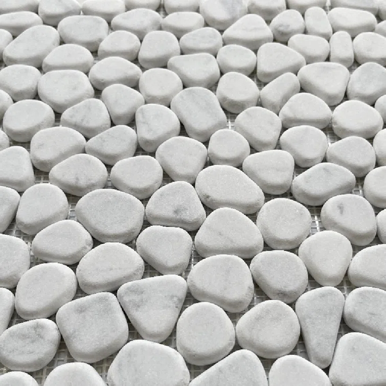 12" x 12" Marble Rocks Mosaic Wall & Floor Tile