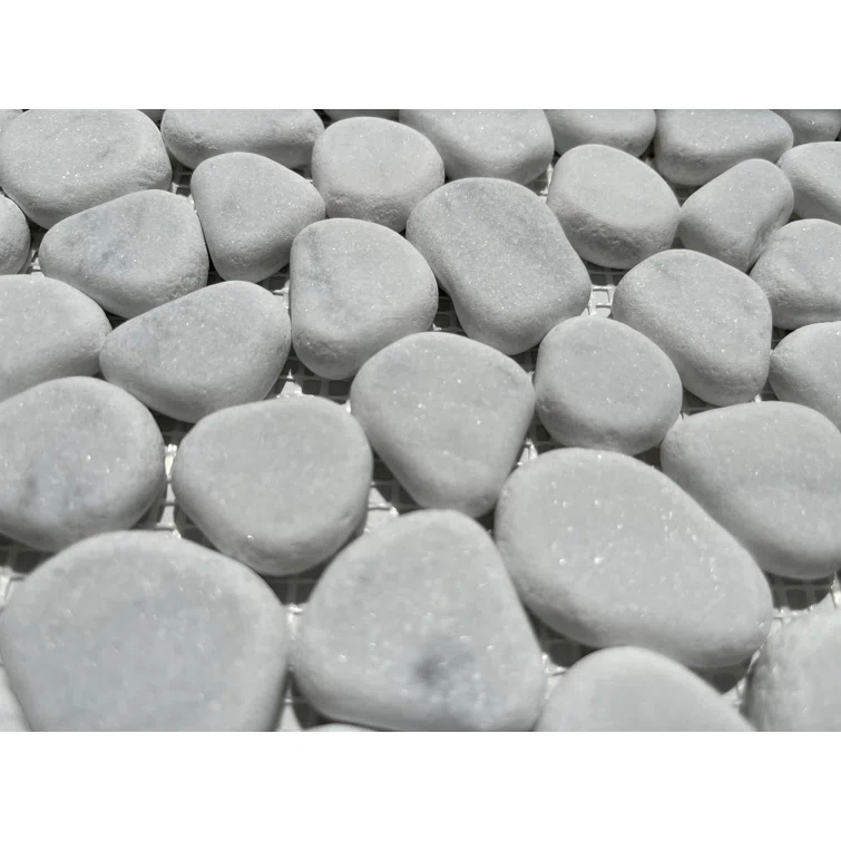 12" x 12" Marble Rocks Mosaic Wall & Floor Tile