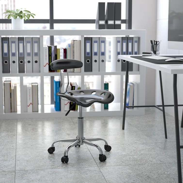 Flash Furniture Bonavant Adjustable Swivel Chair for Desk and Office with Tractor Seat