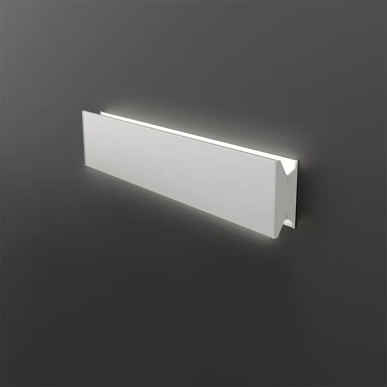 White Aluminum 24" Dimmable LED Wall Sconce