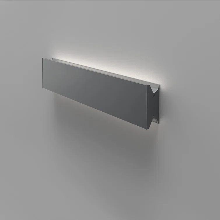 Anthracite Gray Aluminum 24" LED Wall/Ceiling Light