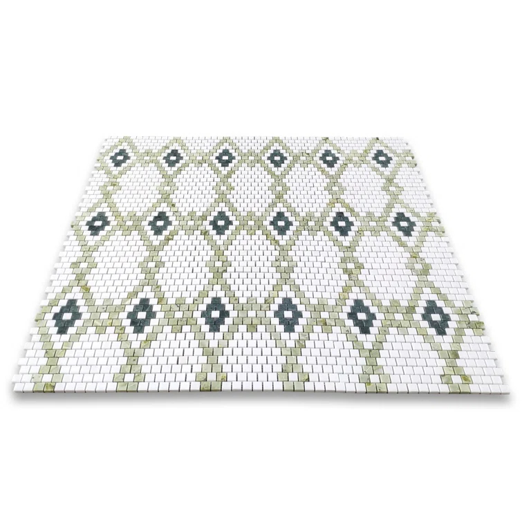 10" x 10" Marble Mosaic Wall & Floor Tile