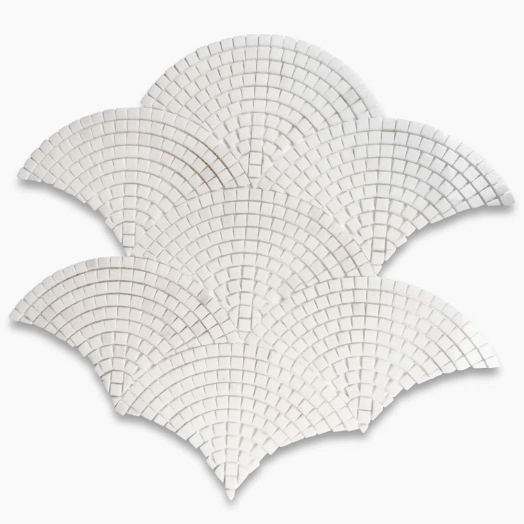 13" x 7" Marble Mosaic Sheet Subway Wall & Floor Tile