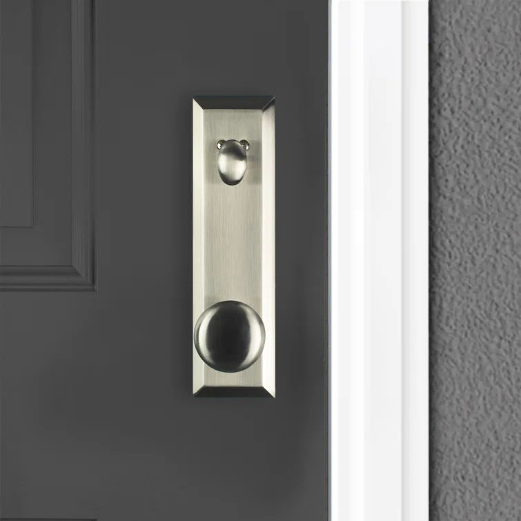 Handleset with Deadbolt and Door Rosette
