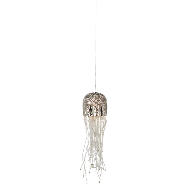 Medusa Nickel Glass LED Pendant Light