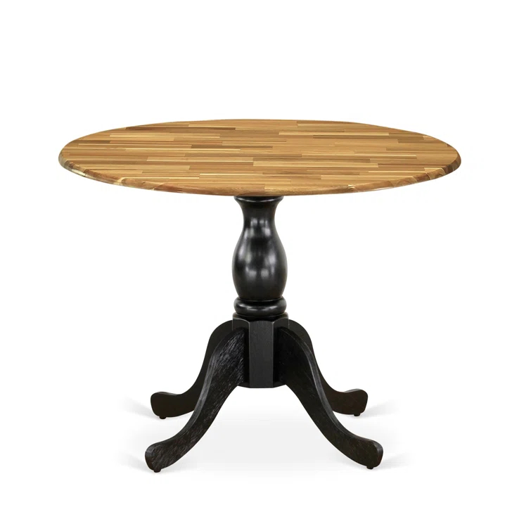 Dublin Extendable Round Solid Wood Dining Table