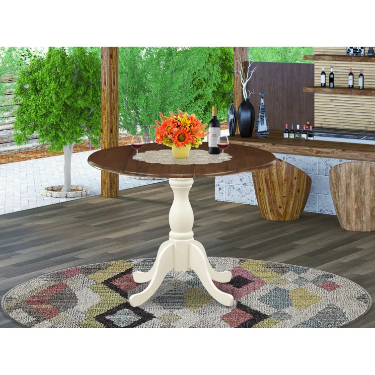 Dublin Extendable Round Solid Wood Dining Table