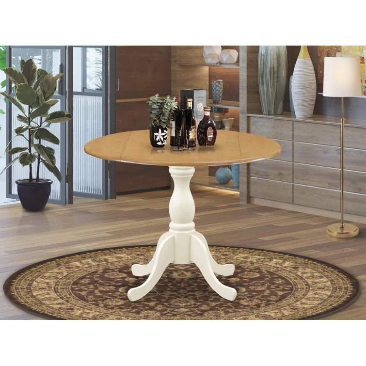 Dublin Extendable Round Solid Wood Dining Table