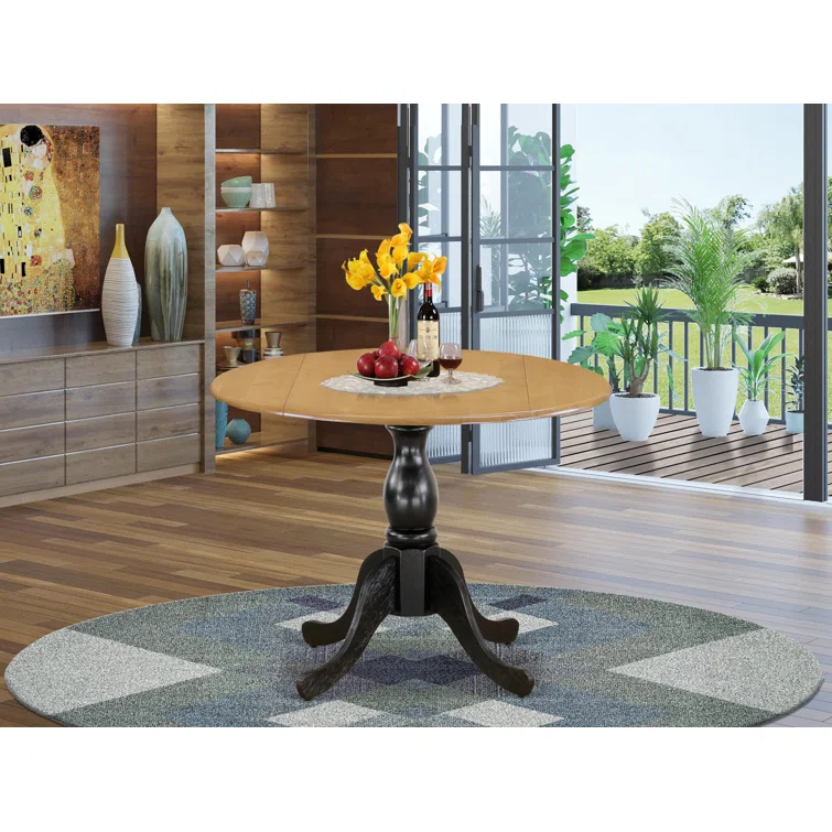 Dublin Extendable Round Solid Wood Dining Table