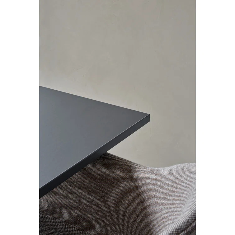 Scandinavian Harbour Column 36.5"H Black Marble & Steel Extendable Dining Table