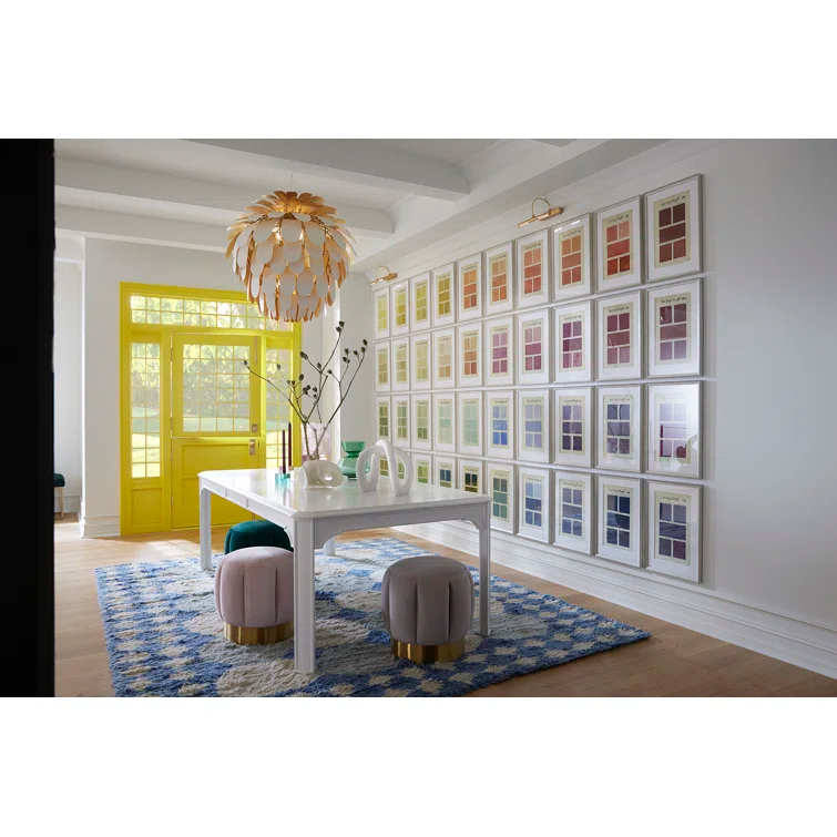 Gold Leaf Petal 6-Light Contemporary Chandelier