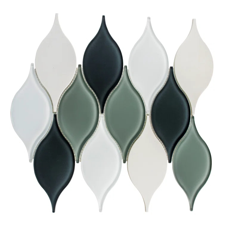 Vinage Glass Mosaic Kitchen Backsplash, Bathroom, Shower, Pool, Wall and Floor Tile