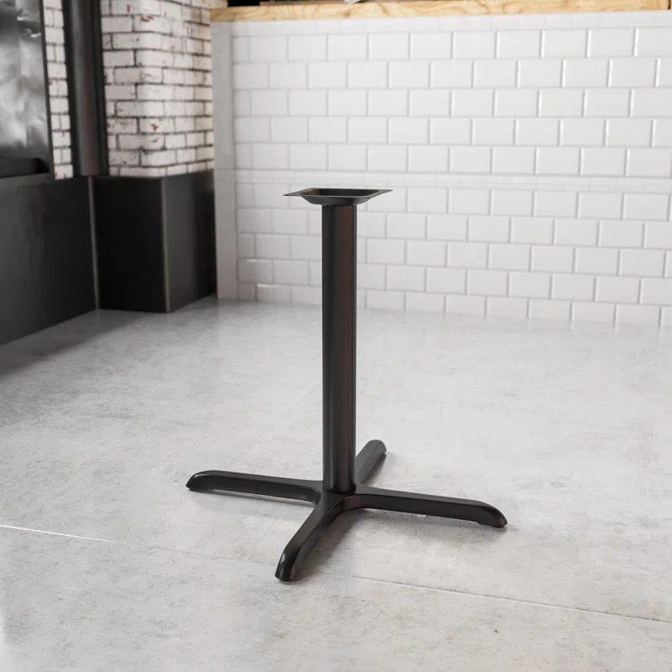Flash Furniture Beverly Restaurant Table X-Base with 3" Dia. Table Height Column