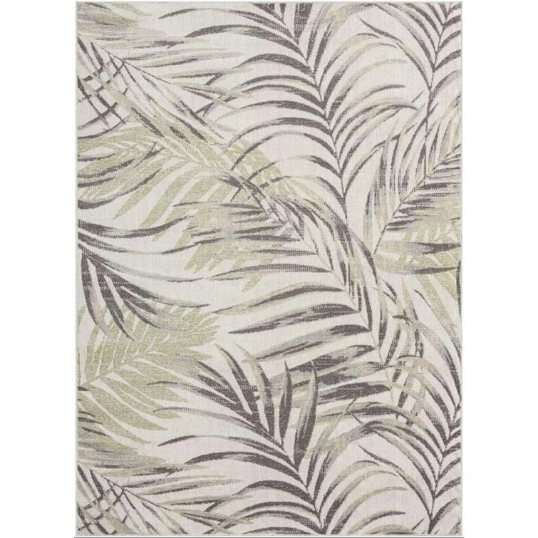 Tommy Bahama Malibu Palm Springs Coastal Indoor/Outdoor Area Rug, Ivory/Green