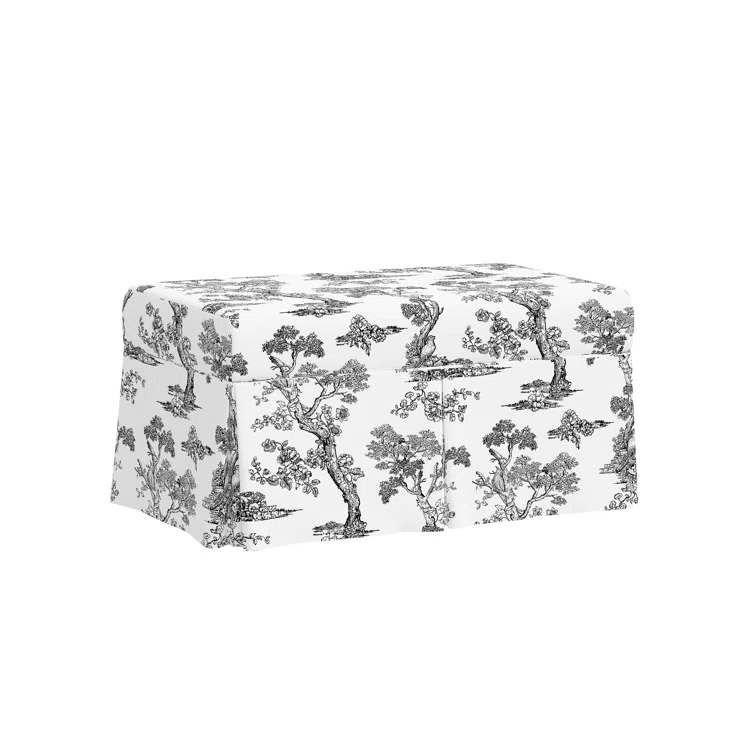 Red from Scalamandre Crafted by Cloth & Company Norwalk Upholstered Storage Bench in Patterns