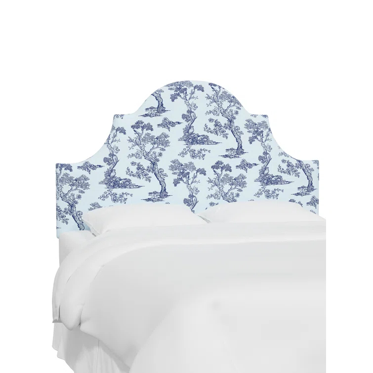 Red from Scalamandre Crafted by Cloth & Company Geneva Headboard in Pattern