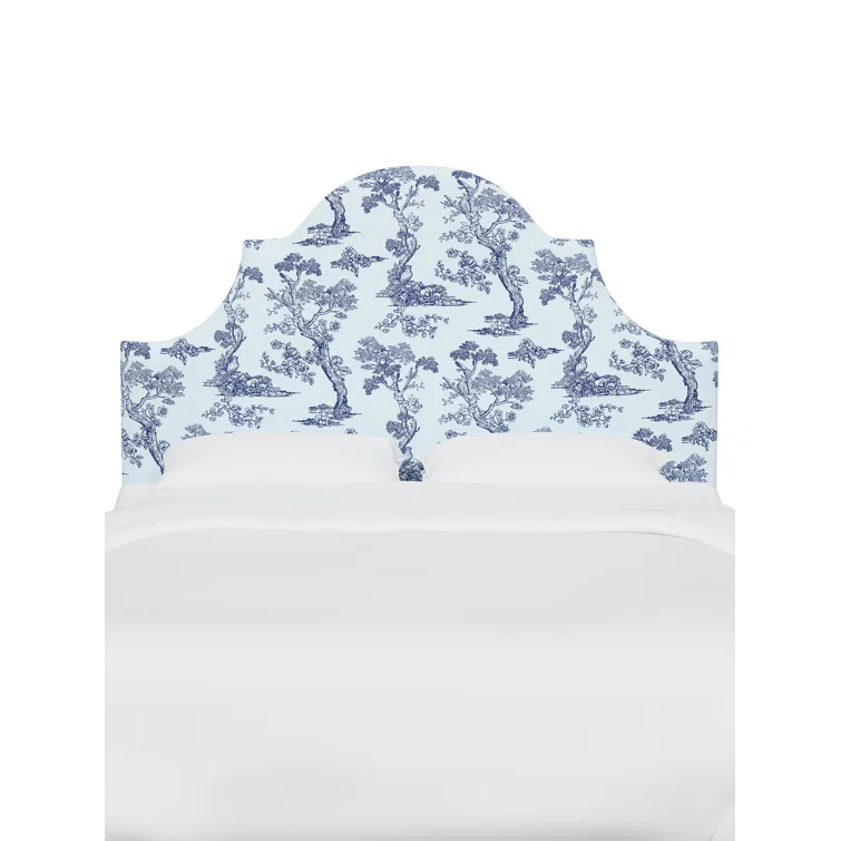 Red from Scalamandre Crafted by Cloth & Company Geneva Headboard in Pattern