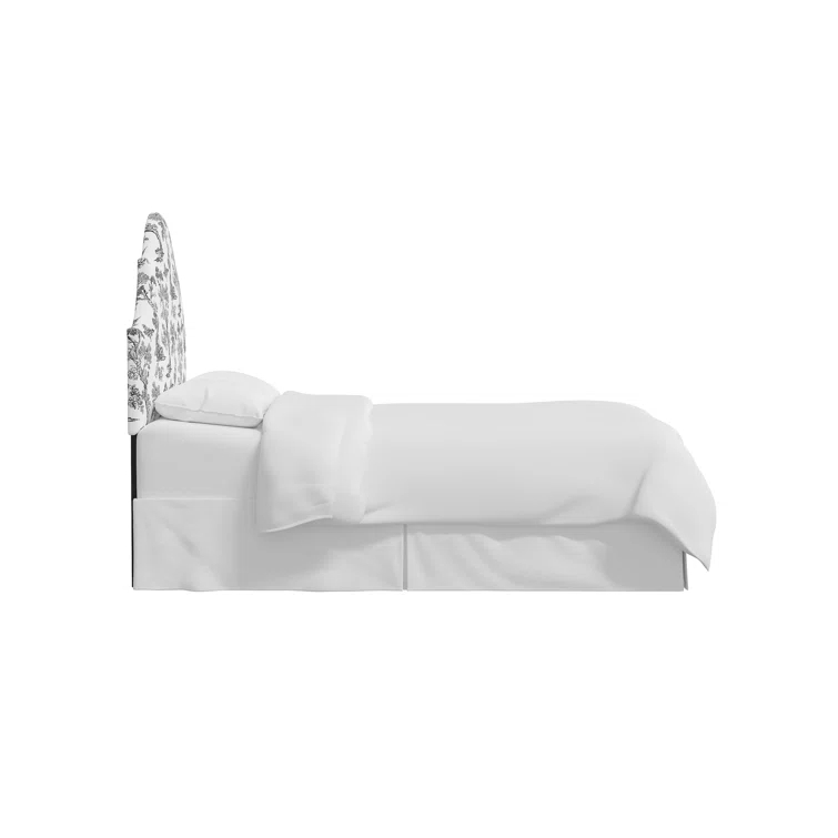 Red from Scalamandre Crafted by Cloth & Company Geneva Headboard in Pattern