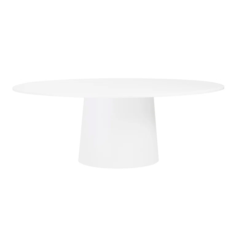 Beth Oval Dining Table - White