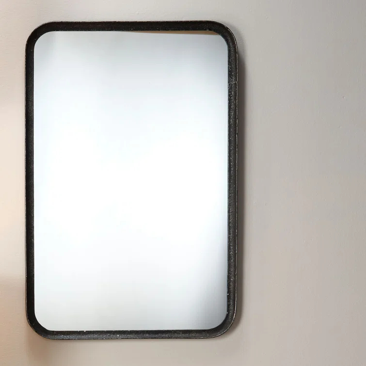 Reese Mirror - Distressed Black