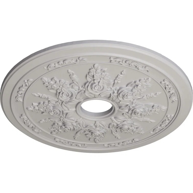 Rose and Ribbon Ceiling Medallion