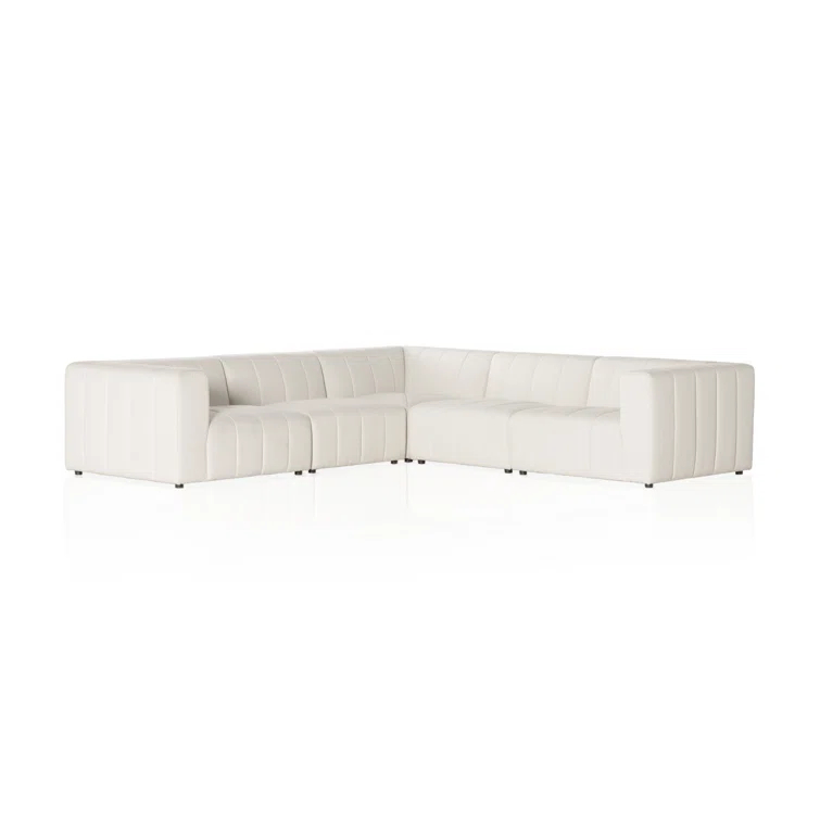 Fayette Cloud Tufted 5-Piece L-Shaped Modular Sectional